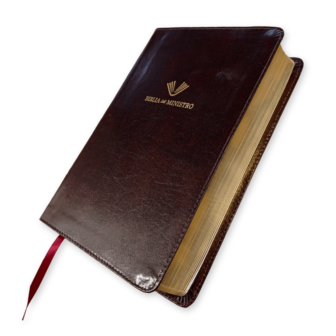 Biblia Reina Valera 1960 Biblia Del Ministro Edicion Ampliada Caoba Piel Fabricada B&H - Lifeway