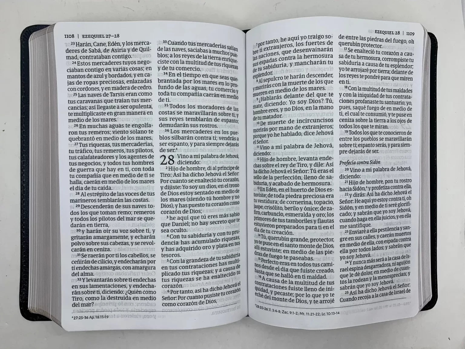 Biblia Rvr 60 Letra 12P 15 X 21 Tamano Manual, Negro Piel Fabricada
