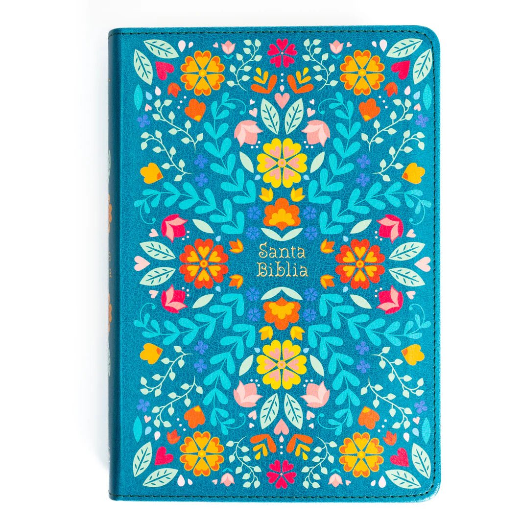Biblia Rvr 60 Letra 12P 15 X 21, Floreada Simil Piel