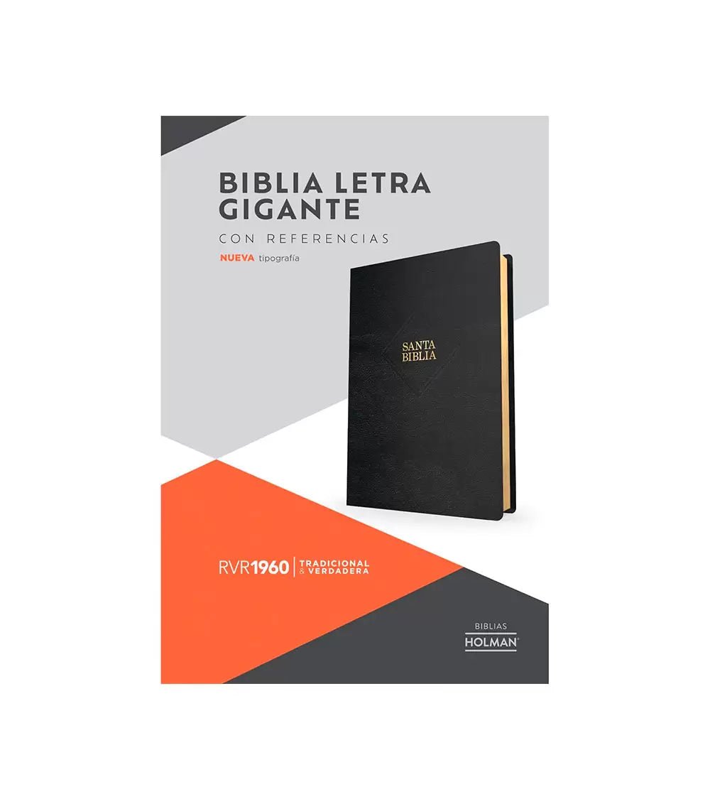 Biblia Rvr 60 Letra 14P, Negro Piel Fabricada
