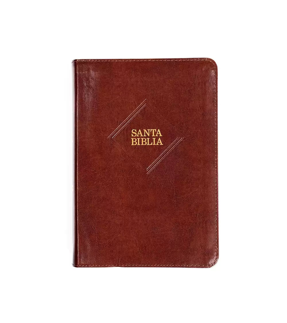 Biblia Rvr 60 Letra 14P, Cafe Piel Fabricada