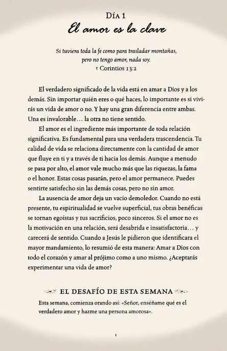 El Desafio Del Amor Para Cada Dia.