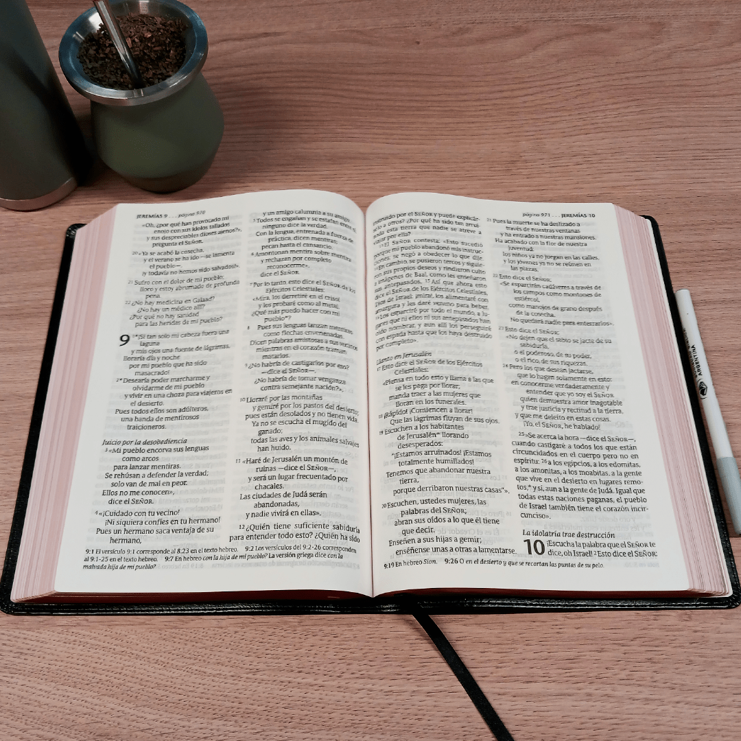 Biblia Nueva Traducción Viviente Letra Gigante PJR Edición Clásica Negro