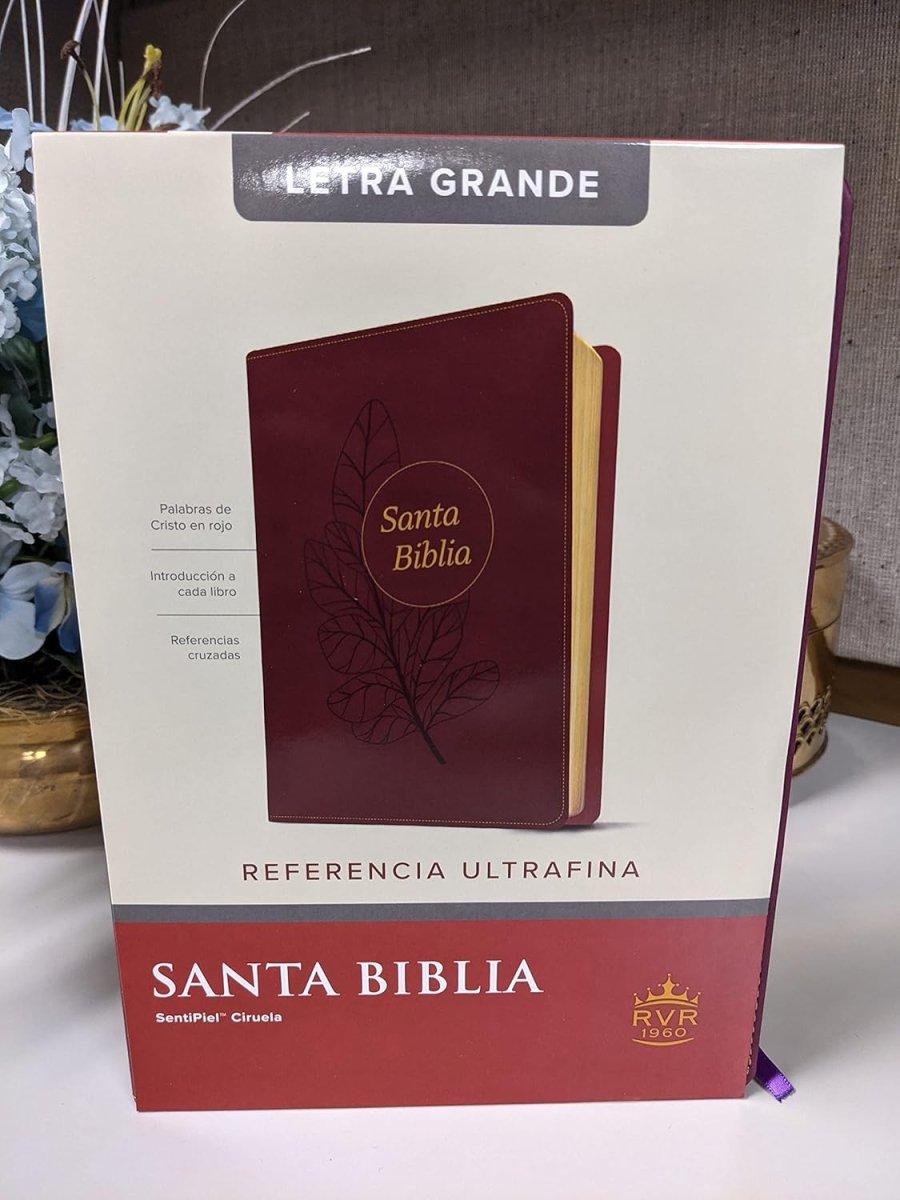 Biblia Reina Valera 1960 Letra Compacta PJR Indice Tapa PU Ciruela