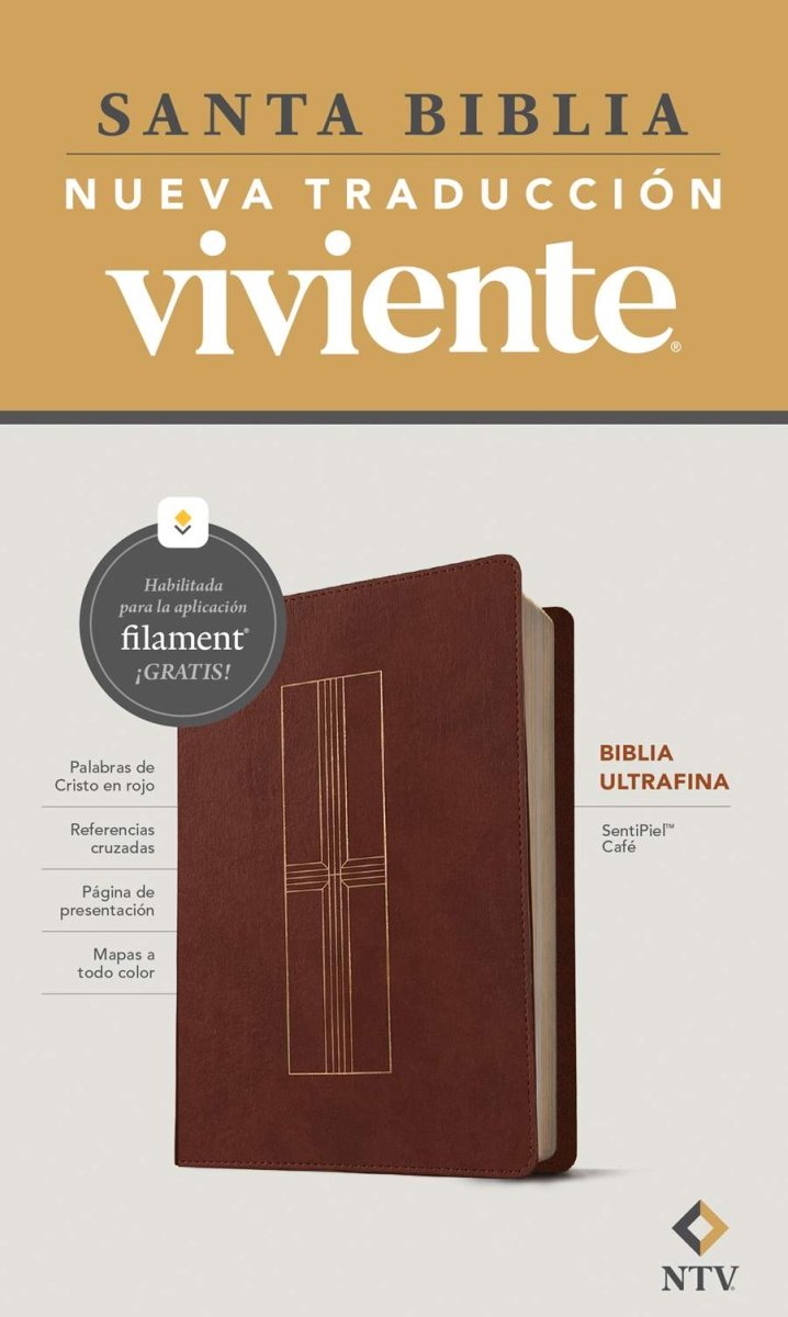 Biblia Ultrafina Ntv, Habilitada Con Filament T Simil Piel Marron