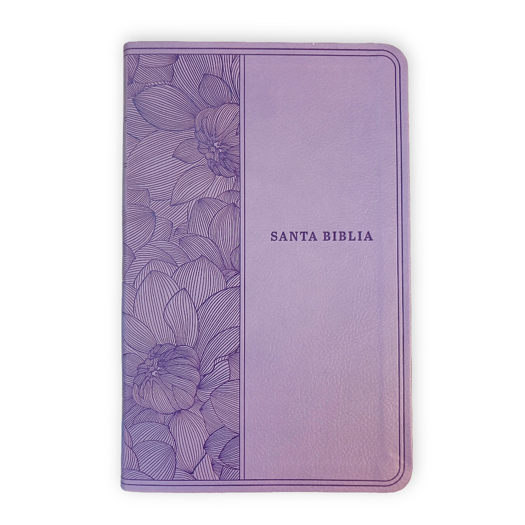 Biblia Nueva Traduccion Viviente Simil piel Morado