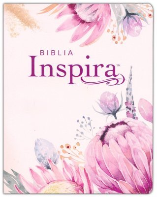 Biblia Nueva Traducción Viviente (NTV) Inspira, Letra 10 Pt, 20×25, Tapa PU, Flores Rosa