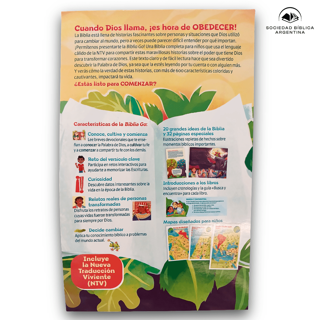 Biblia GO Nueva traducción Viviente Ilustrada Para Niños