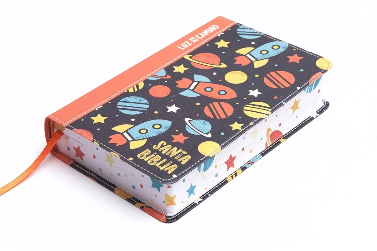 Biblia Nvi Luz En Mi Camino Cohetes, Multicolor Simil Piel