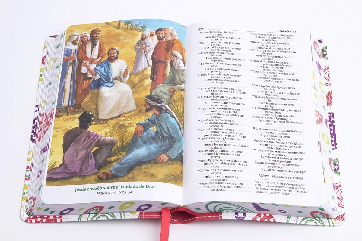 Biblia Nvi Luz En Mi Camino Corazones, Multicolor Simil Piel