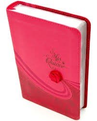 Biblia Reina Valera 1960 Mis Quince Coctel De Frambuesa Con Aplique Simil Piel