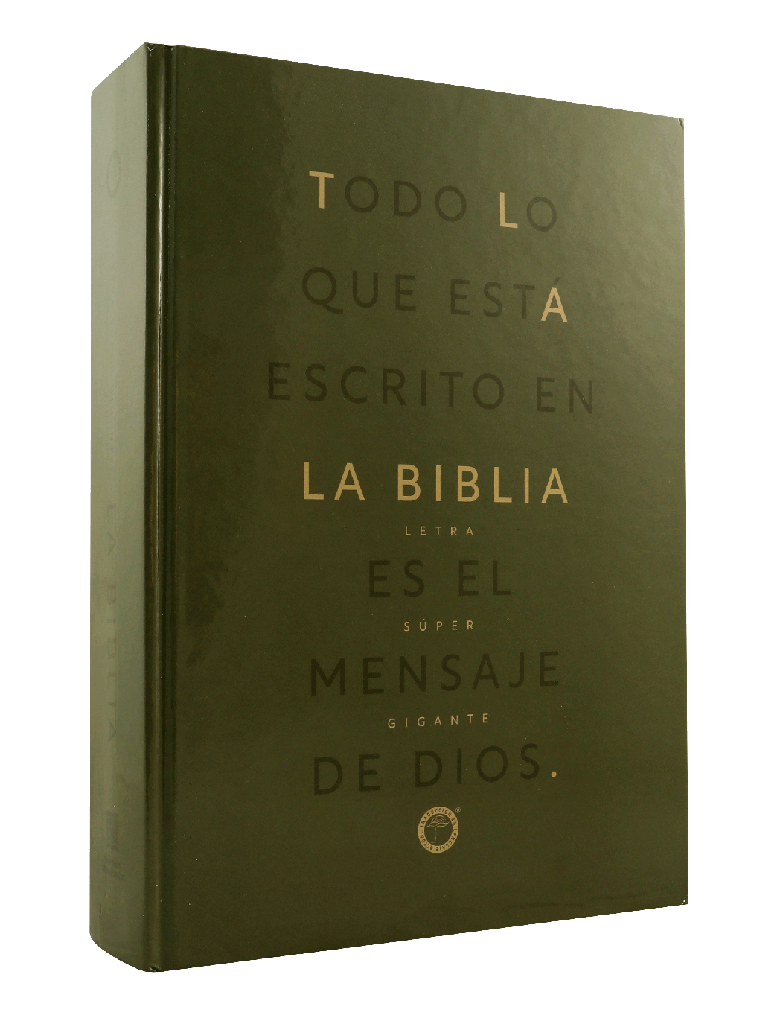 Biblia Traducción Lenguaje Actual Letra Gigante PJR Tapa Dura Verde