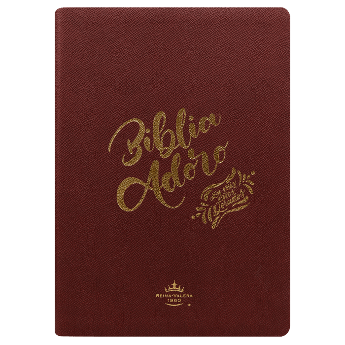 Biblia Reina Valera 1960 Letra Gigante Palabras de Jesús en Rojo Adoro Tapa Dura