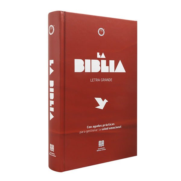 Biblia Traducción Lenguaje Actual Letra Grande PJR 21x13 TD Salud Emocional Roja