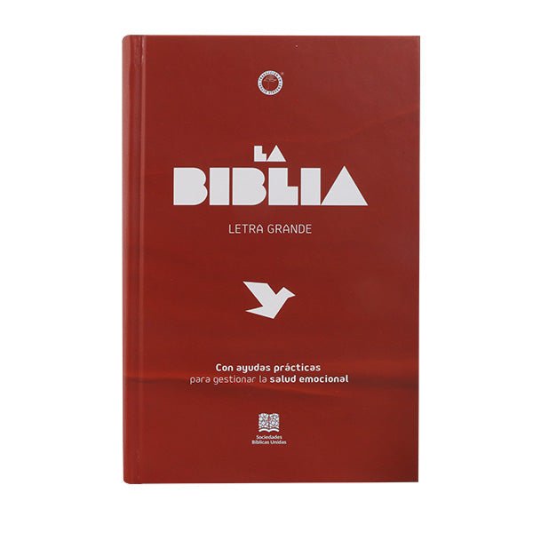 Biblia Traducción Lenguaje Actual Letra Grande PJR 21x13 TD Salud Emocional Roja