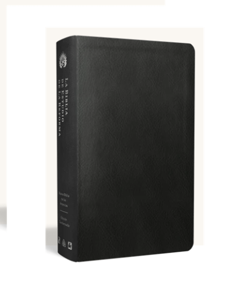 La Biblia De Estudio De La Reforma Nueva Biblia de las Americas  Edicion Condensada Simil Piel Negra