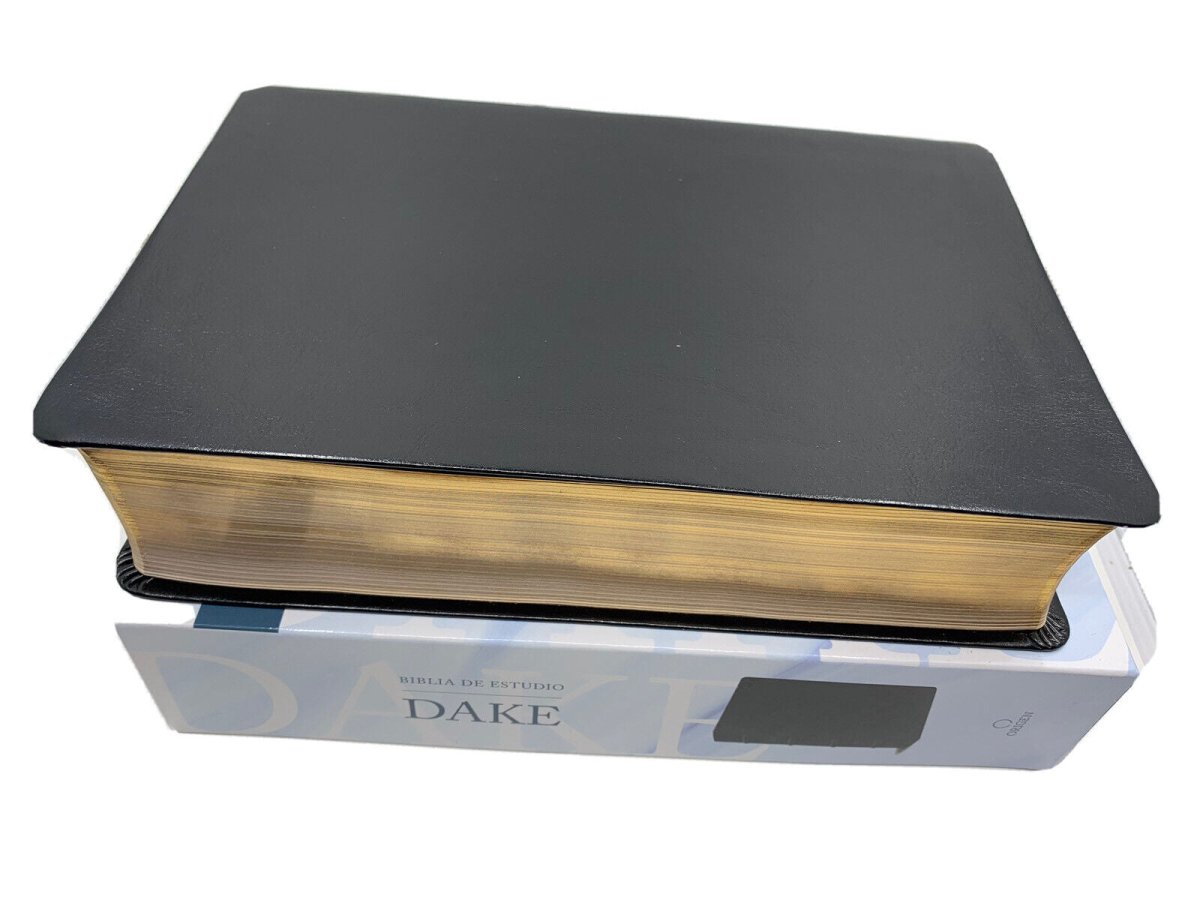 Biblia Reina Valera 1960 De Estudio Dake Tamaño Grande Piel Negra