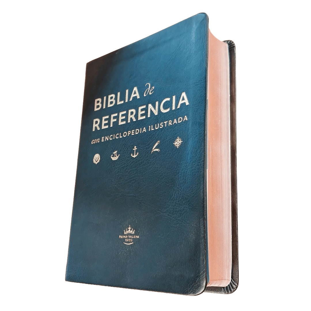 Biblia De Referencia con enciclopedia Ilustrada RVR 1960, imitación piel Negro