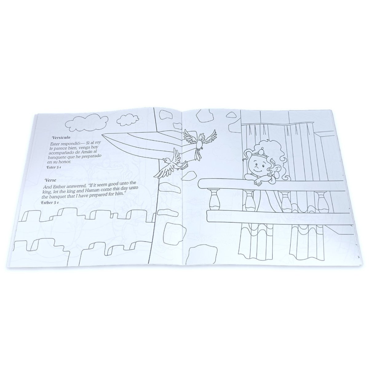 Ester y Debora Cuaderno para Colorear Bilingue