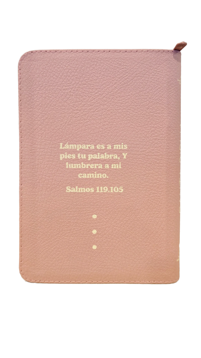 BIBLIA REINA VALERA 1960 65ueZ 21x13 CIERRE TAPA IMITACION PIEL ROSA