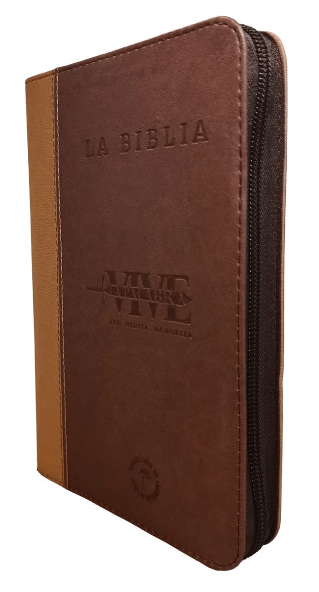 Biblia Traducción al Lenguaje Actual letra grande café canto dorado "Vive"