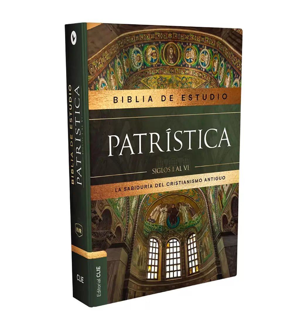 Biblia Reina Valera 1960 De Estudio Patrística Interior A Dos Colores, Tapa Dura, Palabras De Jesús En Rojo