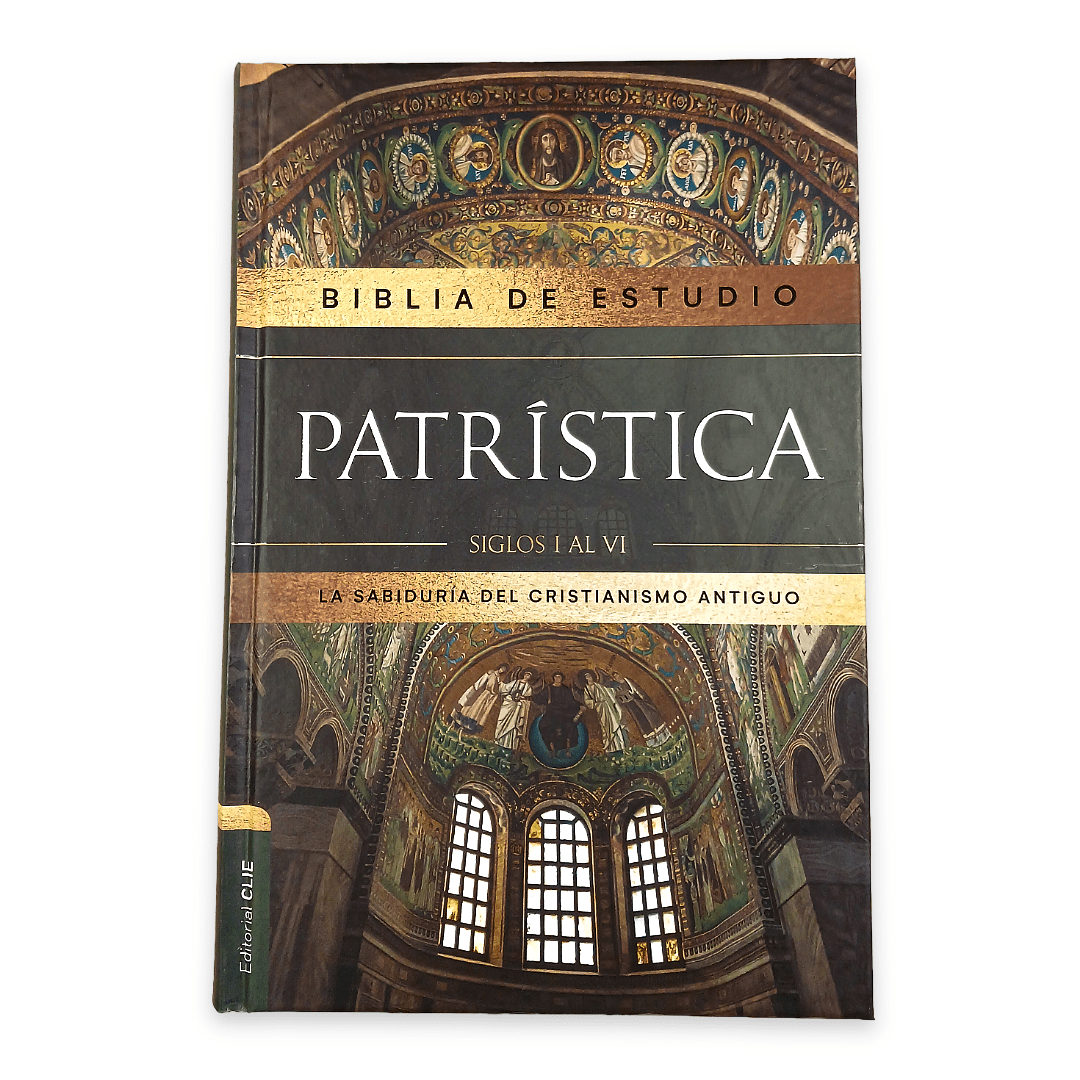 Biblia Reina Valera Revisada 2017 De Estudio Patrística Interior A Dos Colores, Tapa Dura, Palabras De Jesús En Rojo