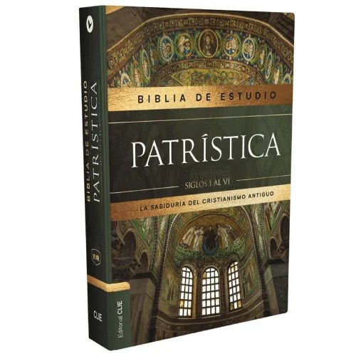 Biblia Reina Valera 1960 De Estudio Patrística Tapa Dura, Interior A Dos Colores, Con Índice, Palabras De Jesús En Rojo Idx