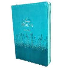 Biblia Reina Valera 2020 075 Letra Grande Concordancia Cierre Pjr Turquesa Espigas
