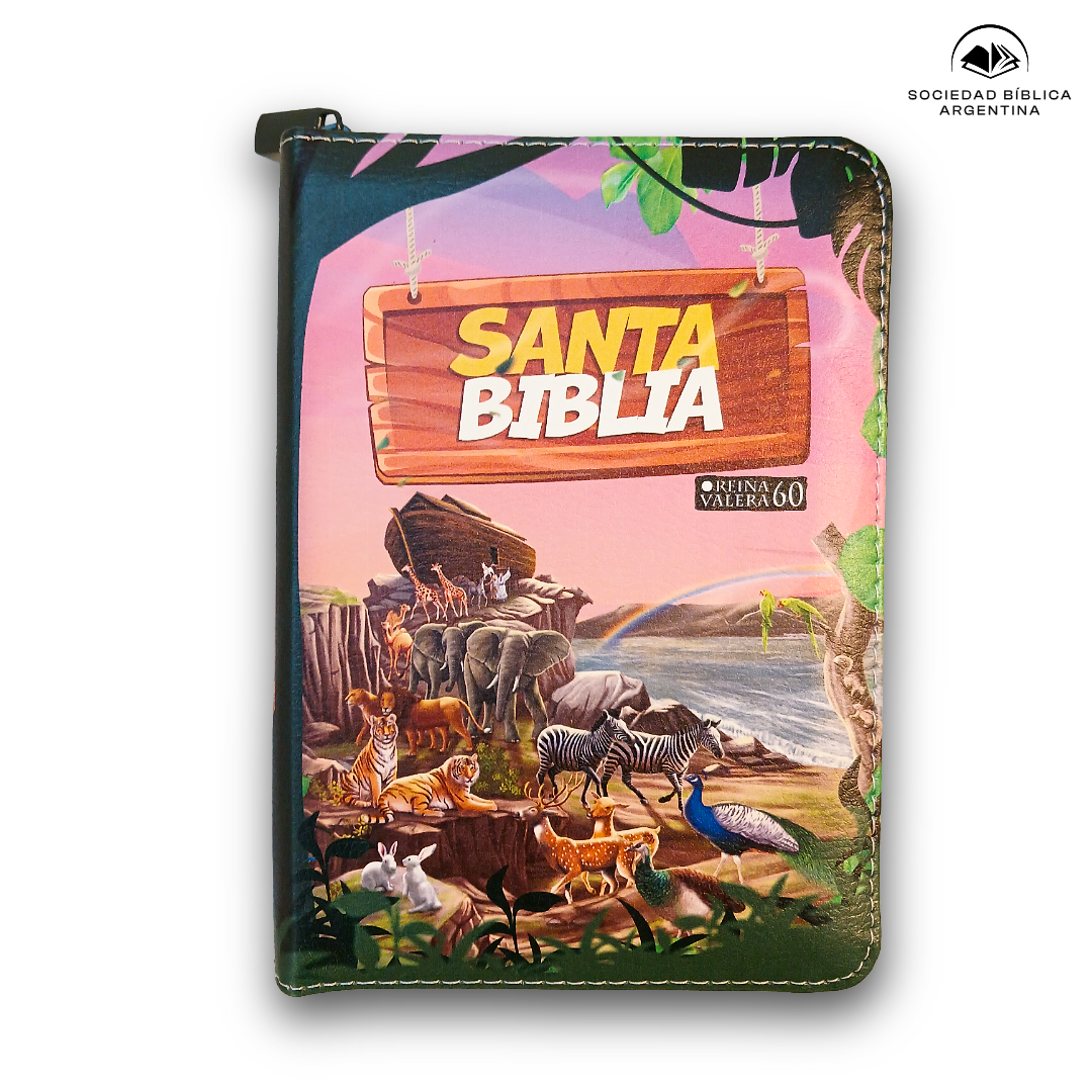 Biblia RVR 1960 Niños Vinil con Cierre