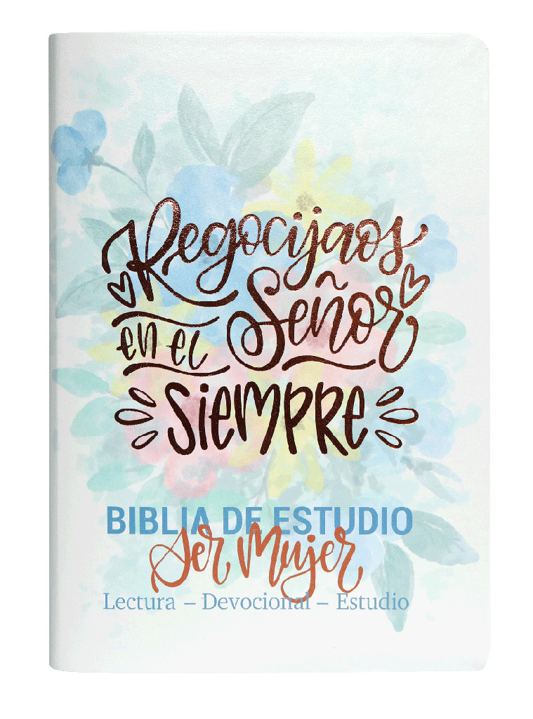 Biblia Reina Valera 1960 Letra Grande Estudio Mujer Flores con cuadro decorativo