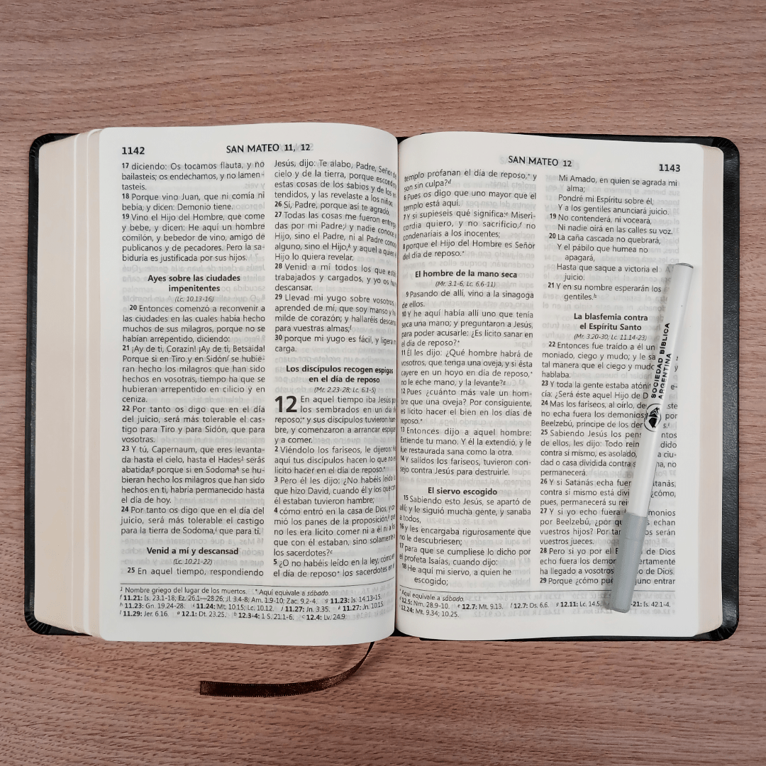 Biblia Reina Valera 1960 – Tapa Imitación Piel Negra, Letra 10 Puntos