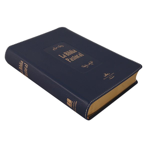 BIBLIA RVR065CLG LETRA 11p 21x14 TAPA PU PASTORAL CONCORDANCIA AZUL