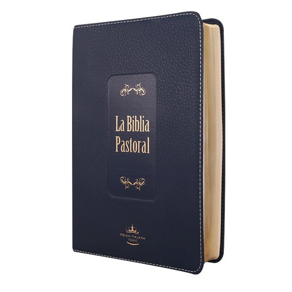BIBLIA RVR065CLG LETRA 11p 21x14 TAPA PU PASTORAL CONCORDANCIA AZUL