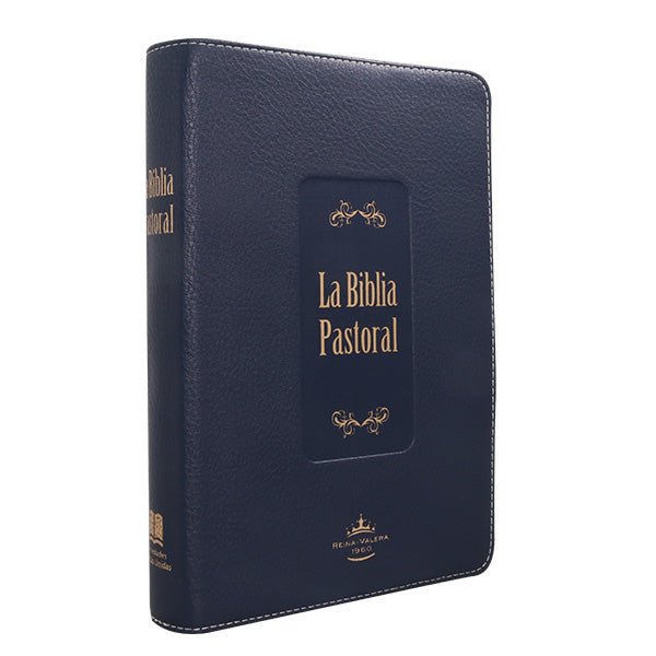 BIBLIA RVR065CLG LETRA 11p 21x14 TAPA PU PASTORAL CONCORDANCIA AZUL
