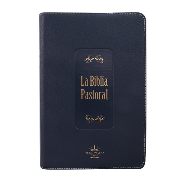 BIBLIA RVR065CLG LETRA 11p 21x14 TAPA PU PASTORAL CONCORDANCIA AZUL