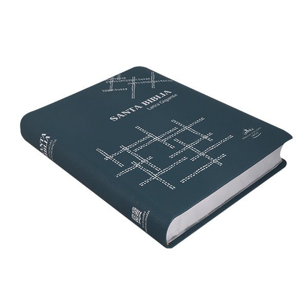 Biblia Reina Valera 1960 Letra Gigante 17x23cm Tapa PU Concordancia Turquesa