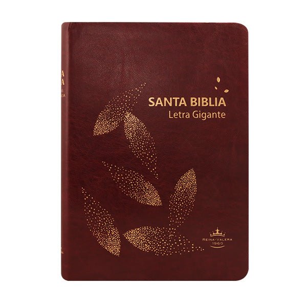 Biblia Reina Valera 1960 Letra Gigante 17x23cm Tapa PU Concordancia Vino