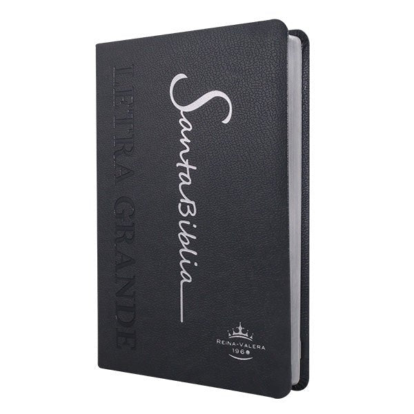 BIBLIA RVR065cLG PE SP LETRA 11p x 14x21 GRIS