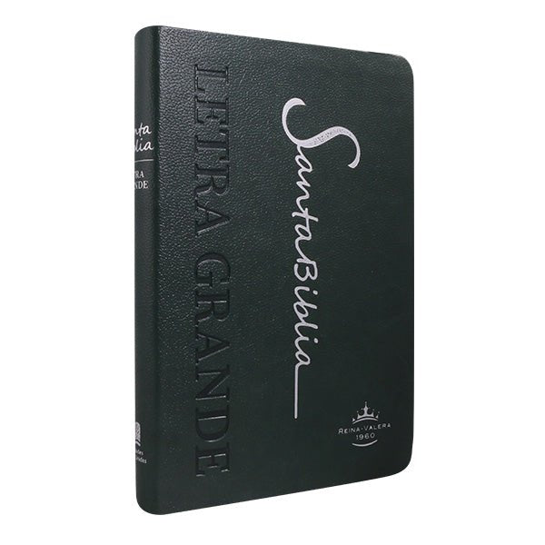 Biblia Reina Valera 1960 Letra Mediana 21x14cm Tapa PU PE Concordancia Verde Oscuro