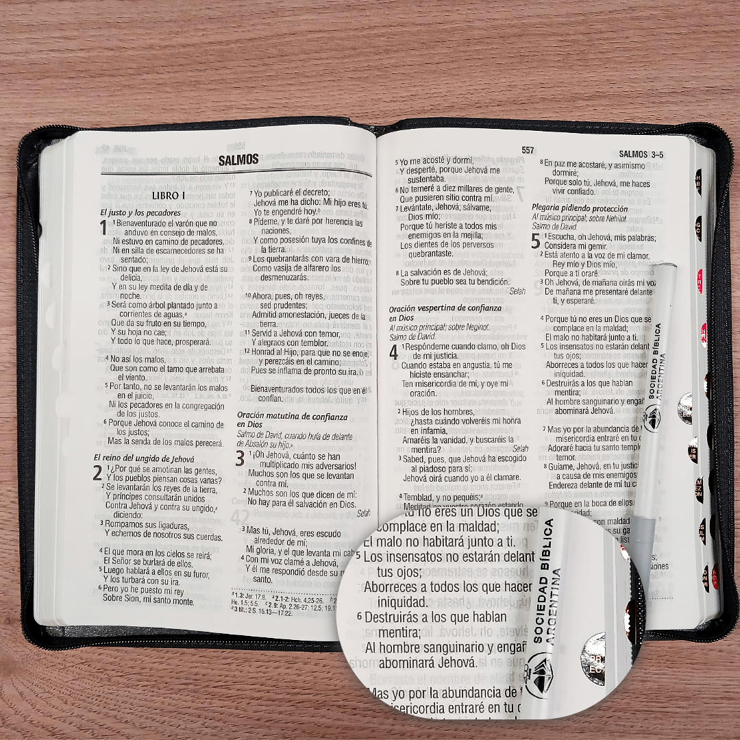 Biblia Reina Valera 1960 – Tapa Imitación Piel Verde, con Cierre, Concordancia, Letra 11 Puntos