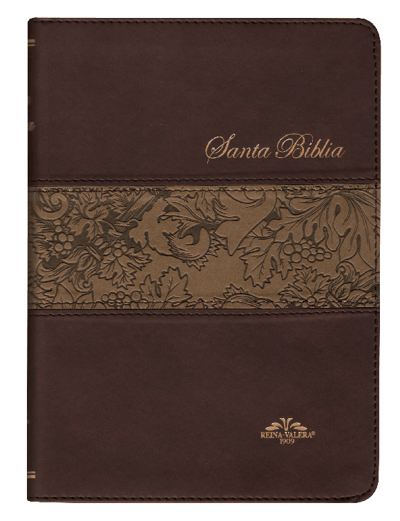 Biblia Reina Valera 1909 Imitación Cuero indice Cafe