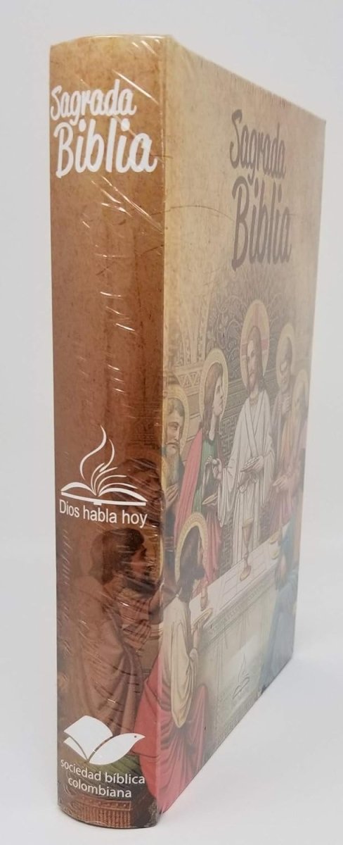 Biblia Dios Habla Hoy tapa dura Santa Cena canto dorado con deuterocanónicos