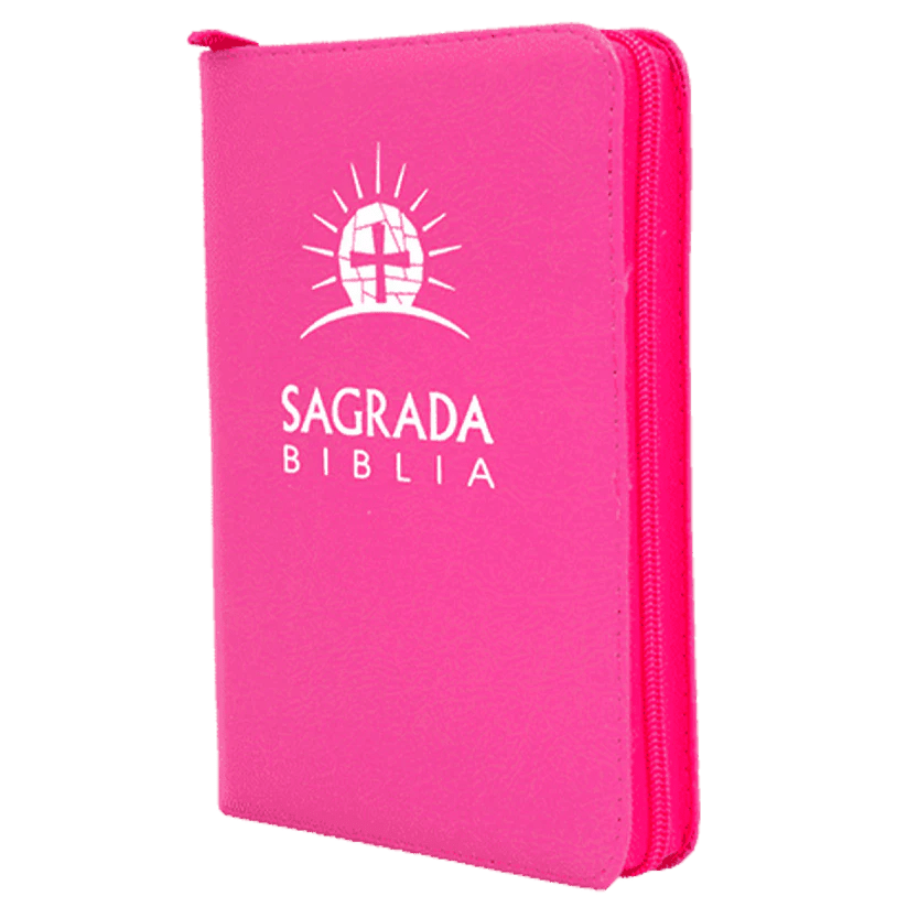 Biblia Dios Habla Hoy (con Deuterocanónicos) – 055DK – Letra 10 pts – 13,5x19,5 cm – Cierre – Fucsia