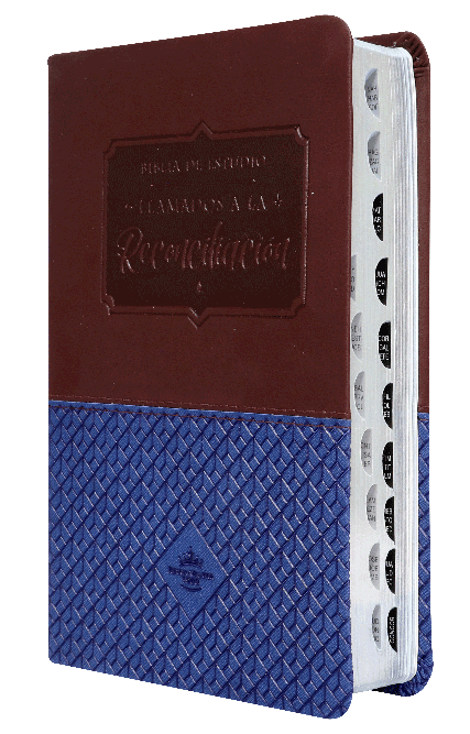 Biblia reina Valera 1960 letra Grande Llamados a la Reconciliación Indice de Estudio Azul Canto Plateado