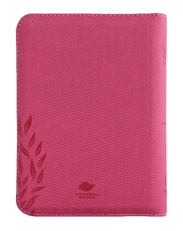Biblia Reina Valera 1960 Cierre Fucsia Rosa Canto Plata Qr