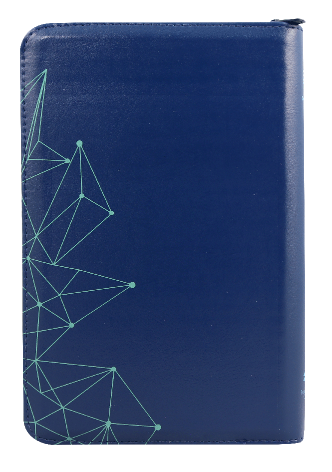 Biblia Reina Valera 1960 Letra Grande Cierre Pjr Azul Qr