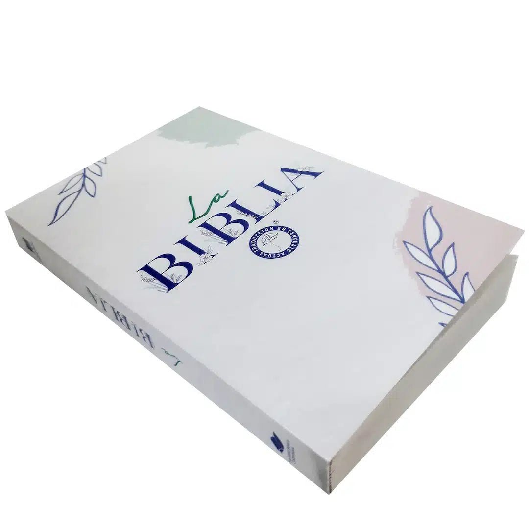 Biblia Traducción en Lenguaje Actual - 1M – 60UE – Letra 8 pts – 14x21 cm – Tapa Rustica – Blanco