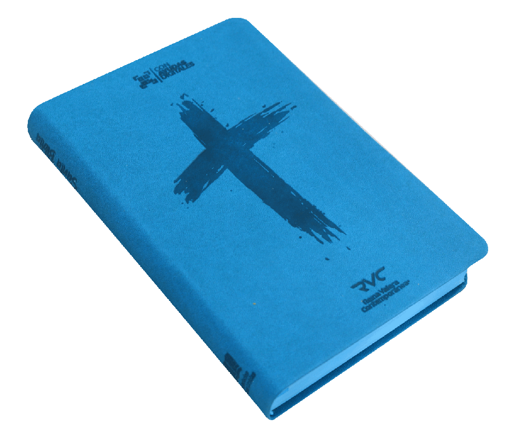 Biblia Reina Valera Contemporánea Concordancia 14X21Cm Letra Mediana 10 Puntos Agua Marina