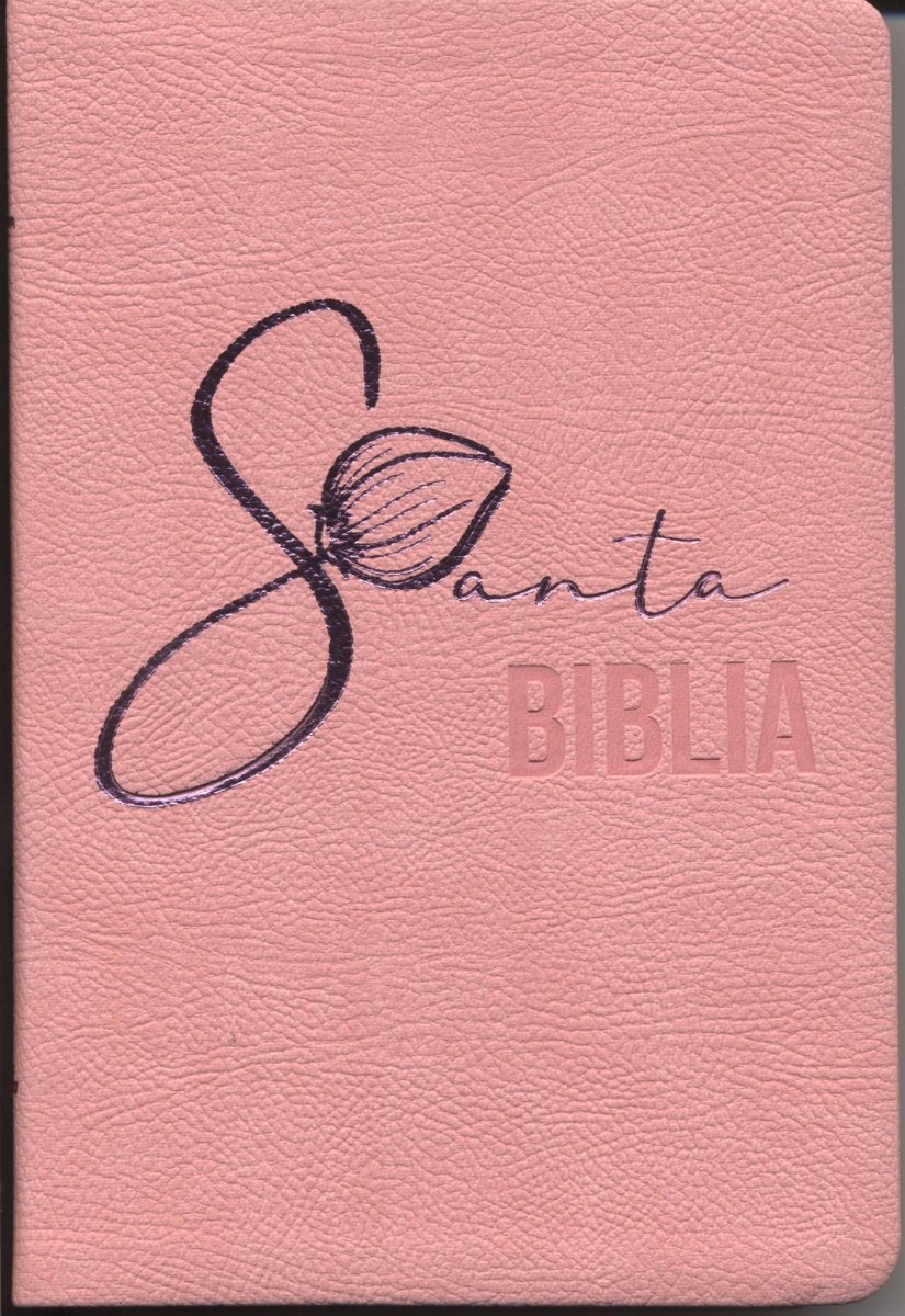 Biblia Reina Valera 1960 letra mediana rosa canto rosado